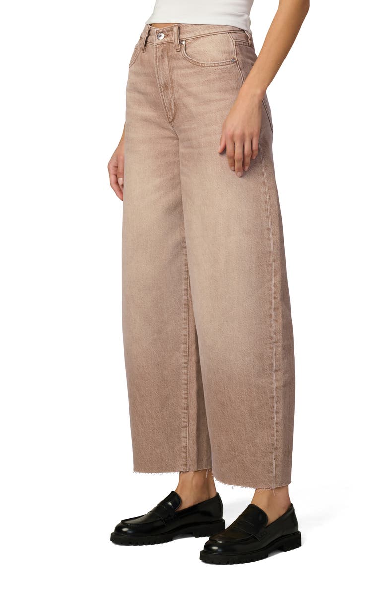 Joe's The Billie Raw Hem Crop Barrel Jeans, Alternate, color, Washed Tannin