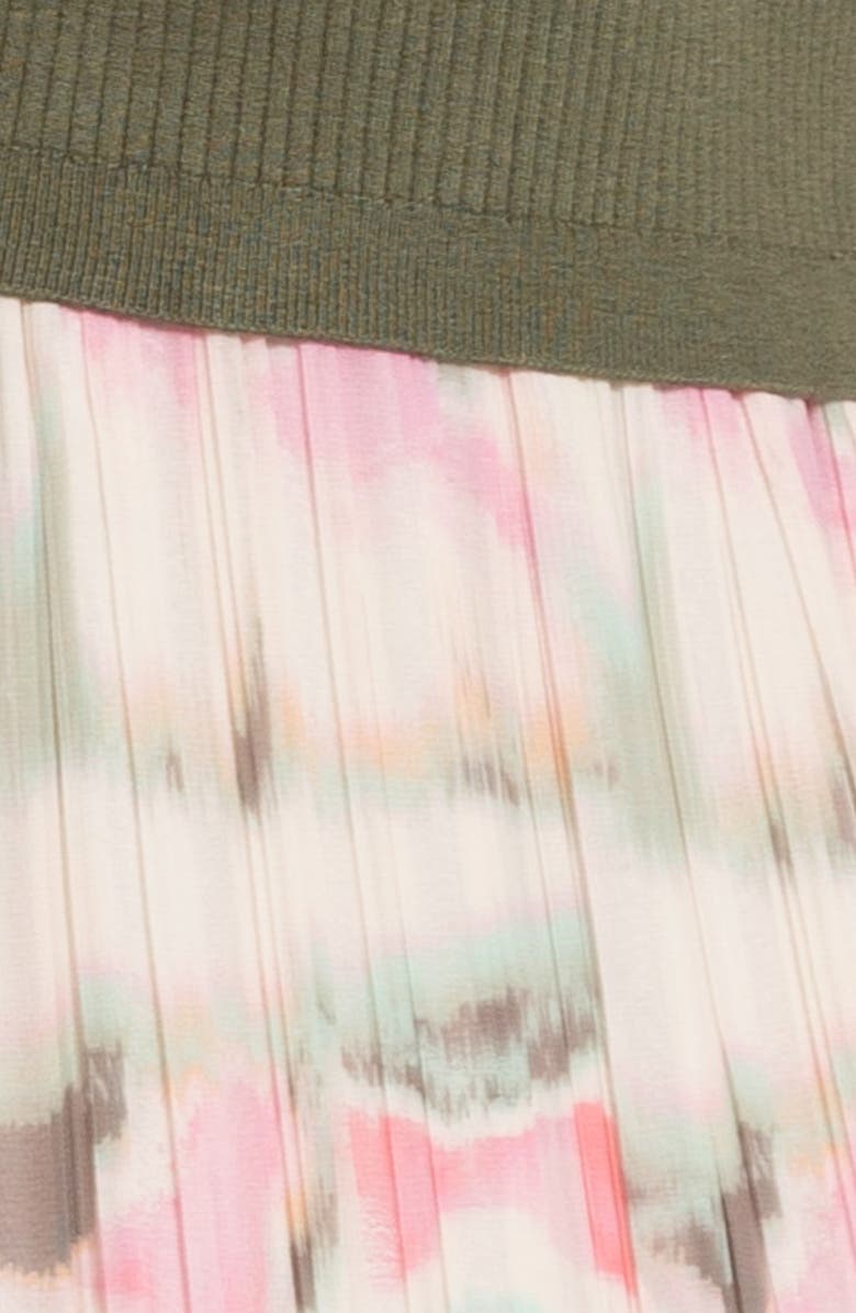 Seraphine Sleeveless Knit & Chiffon Maternity/Nursing Dress, Alternate, color, 