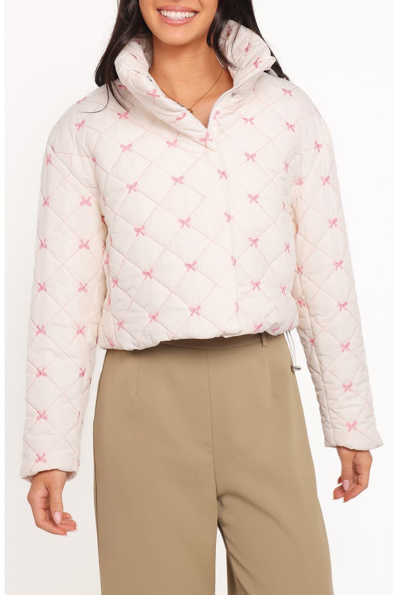 Adi Diamond Quilted Jacket, Main, color, PINK BOW