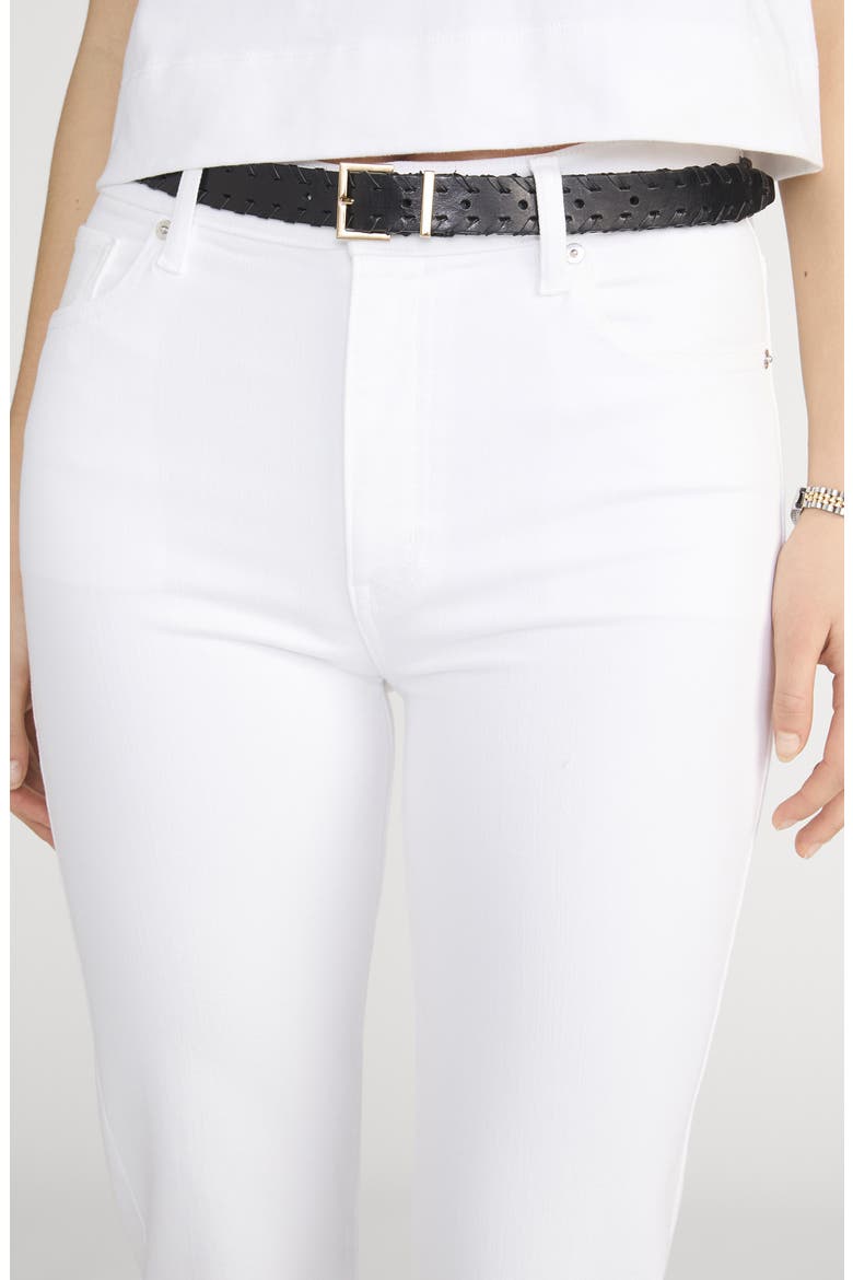 Le Sleek High Waist Straight Leg Jeans, Alternate, color, WHITE