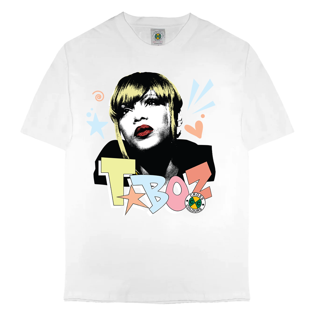 Cross Colours T-boz Pop Art In White