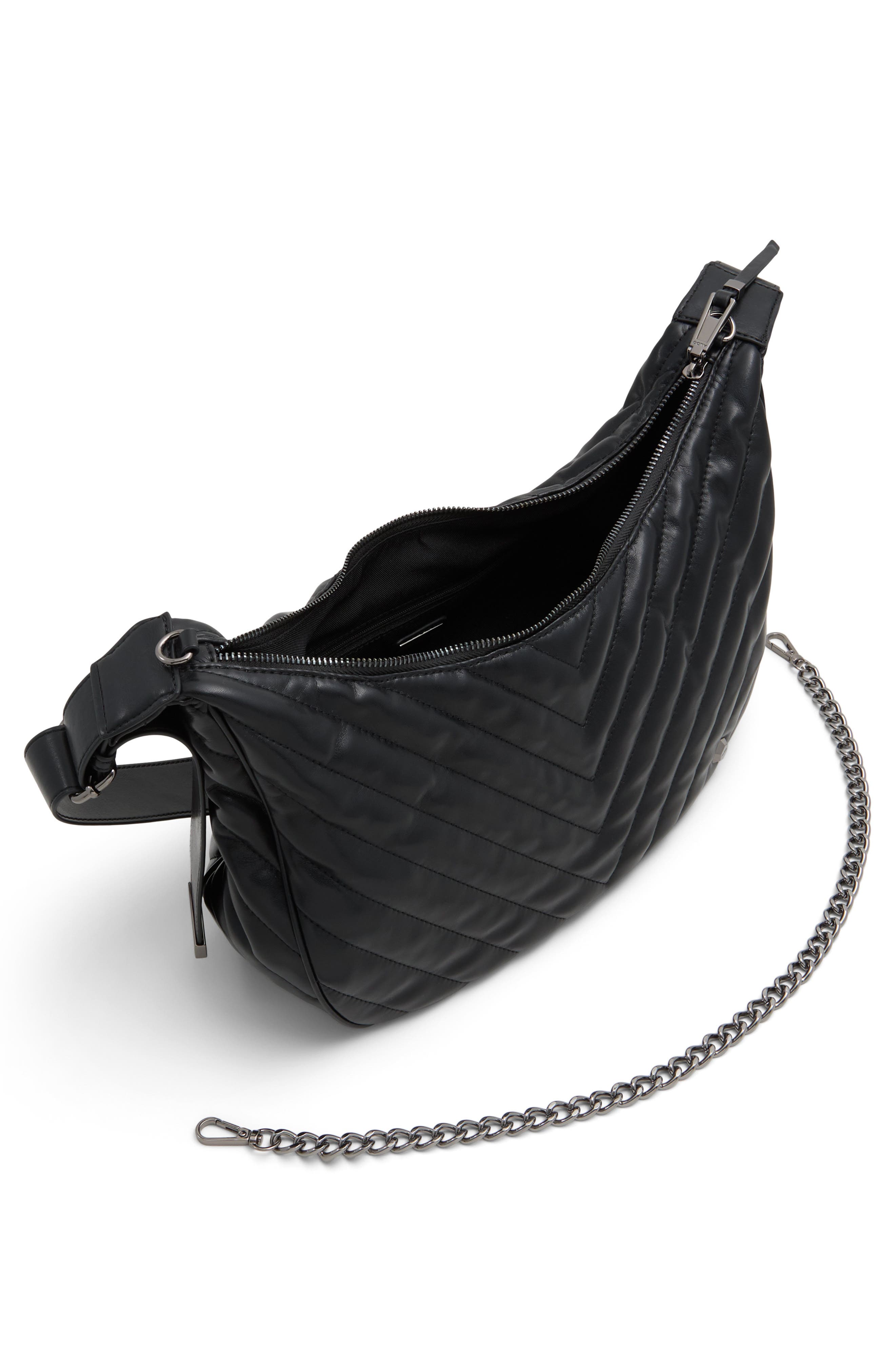 ALDO Vickia Chevron Quilted Faux Leather Crossbody Bag, Alternate, color, 