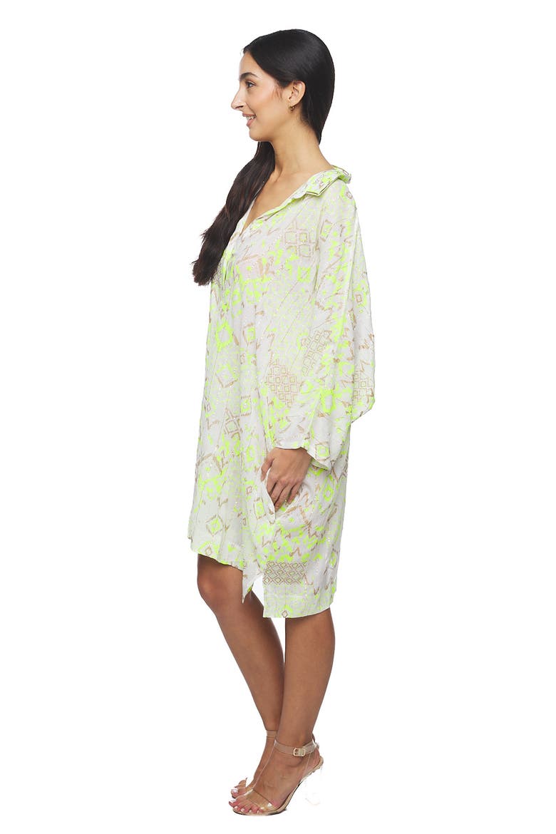 Oversize Button-Up Shirt, Alternate, color, GREEN
