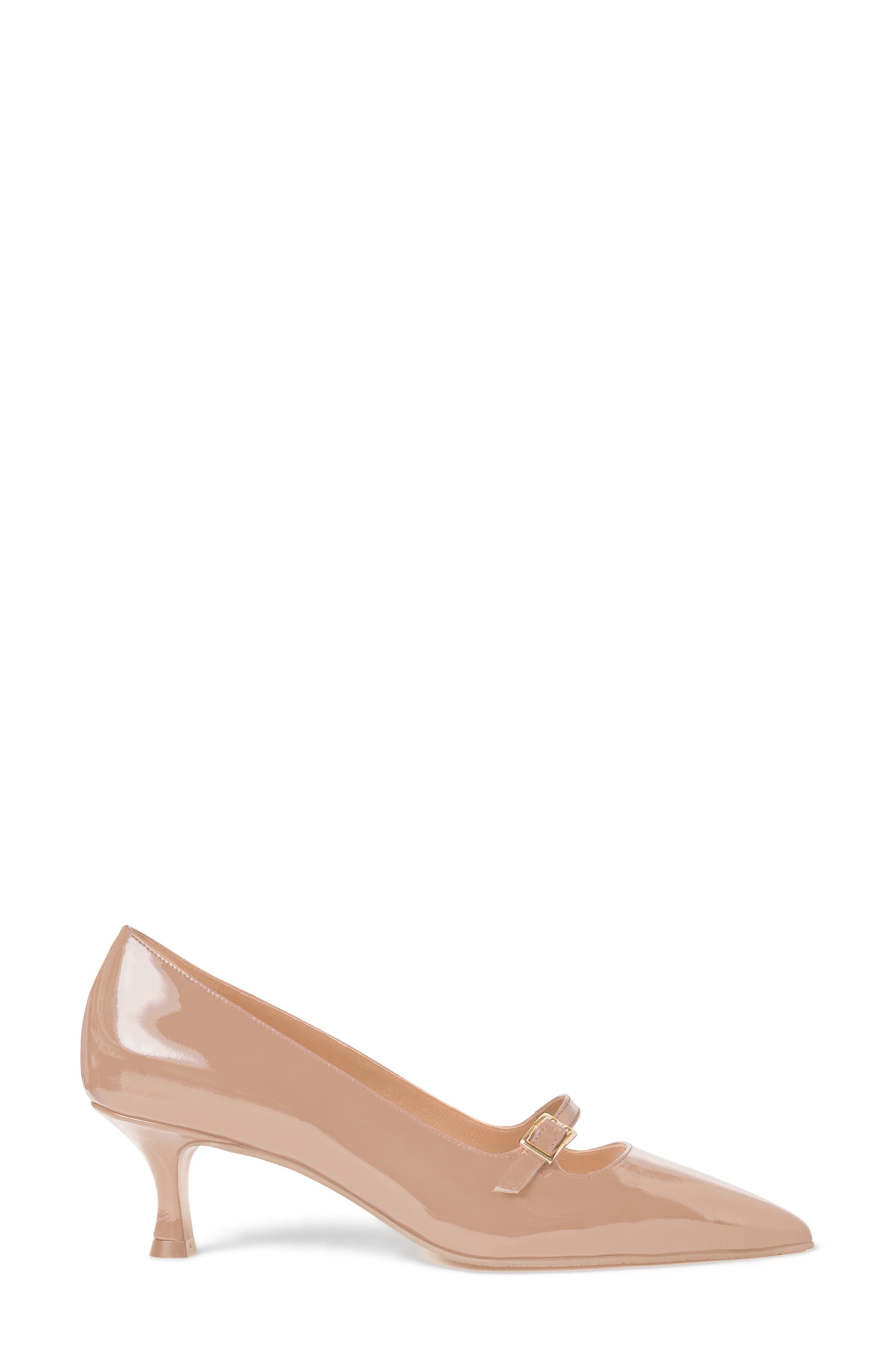 Parza Pointed Toe Pump, Alternate, color, BISCUIT PATENT