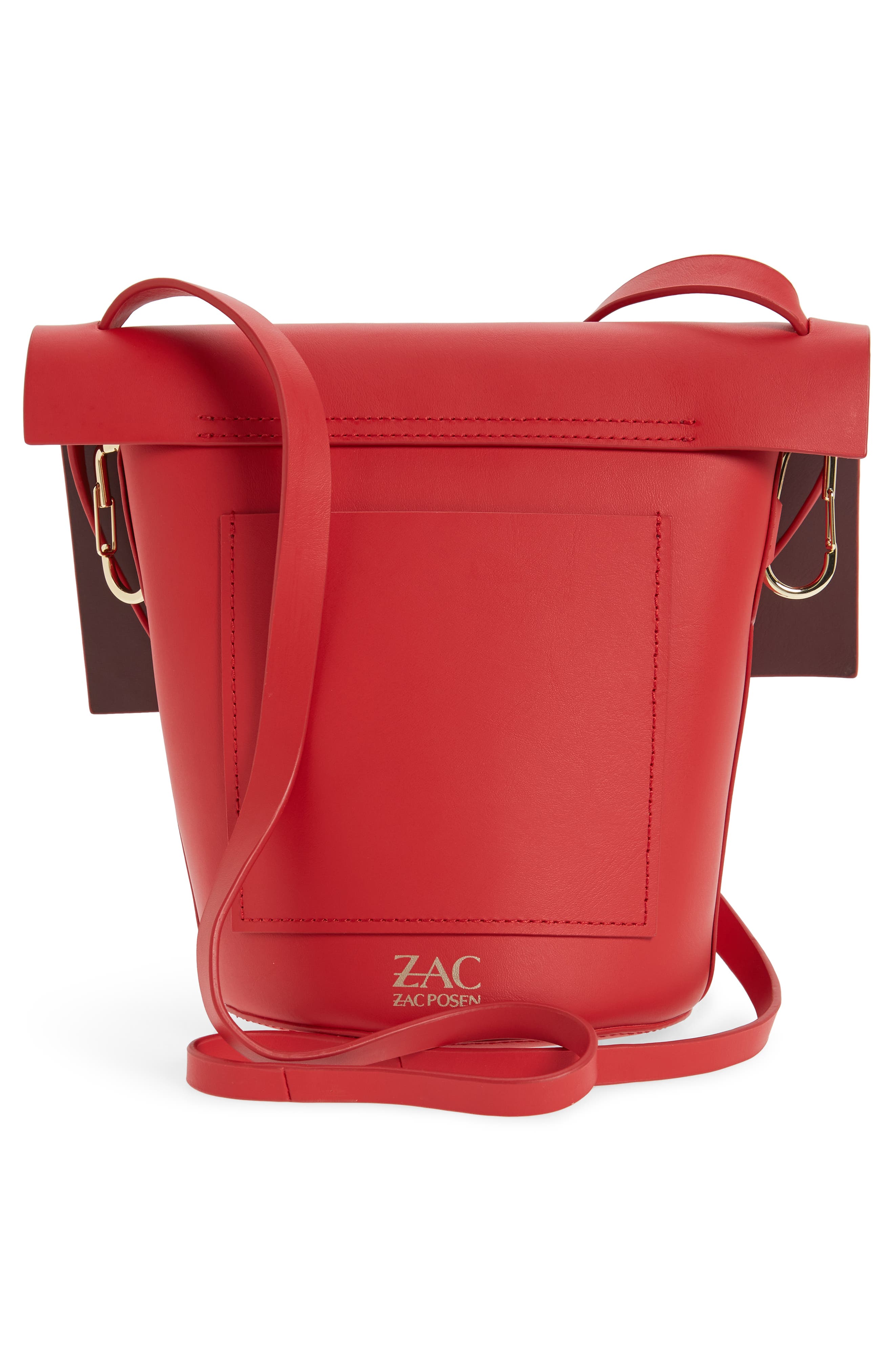 ZAC Zac Posen Belay Leather Crossbody Bucket Bag, Alternate, color, 