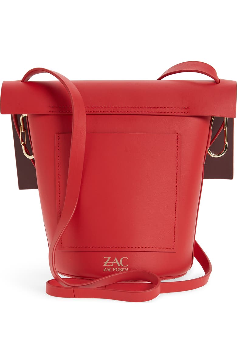 ZAC Zac Posen Belay Leather Crossbody Bucket Bag, Alternate, color,