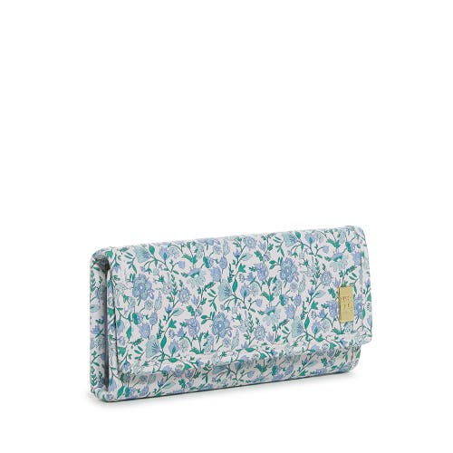 Trvl Design Hamptons Floral Jewelry Wallet In Blue
