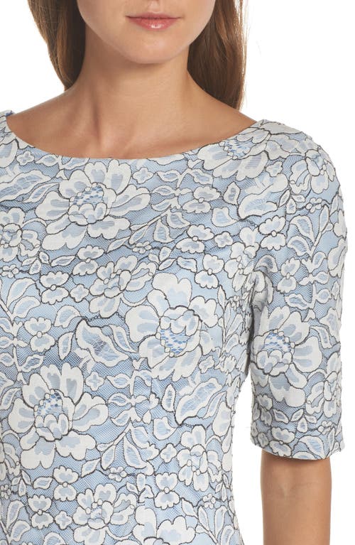 Eliza J Lace Sheath Dress In Multi