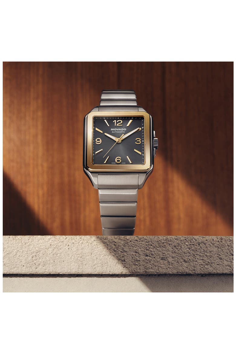 The Heritage 1917 Leather Strap Watch, 35mm x 45.2mm, Alternate, color, GRAY
