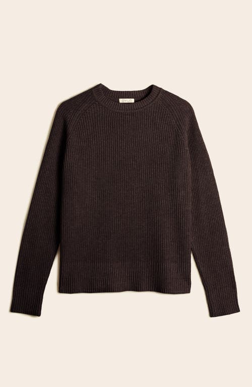 Oyun Romy Ribbed Crew In Espresso