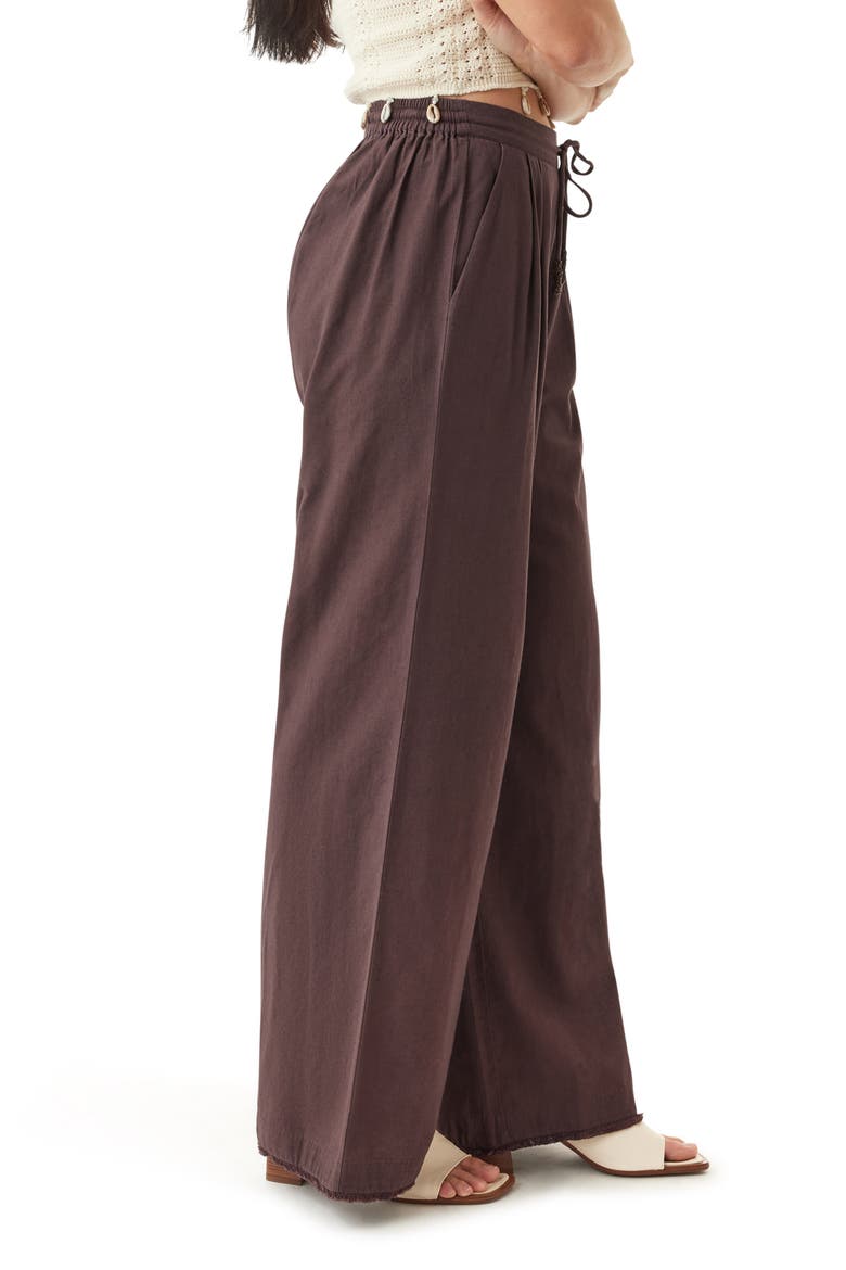 Pull On Wide Leg Pants, Alternate, color, MOCHA