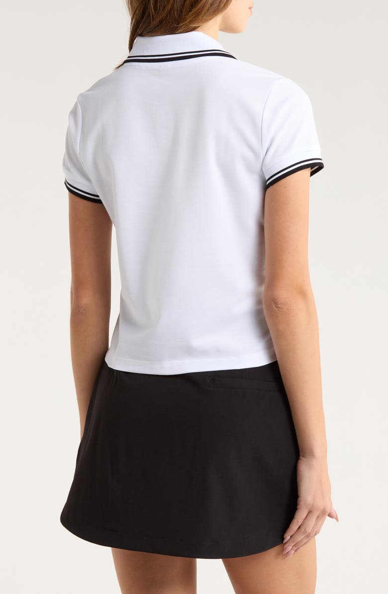 Beyond Yoga Country Club Polo Top, Alternate, color, Lunar White