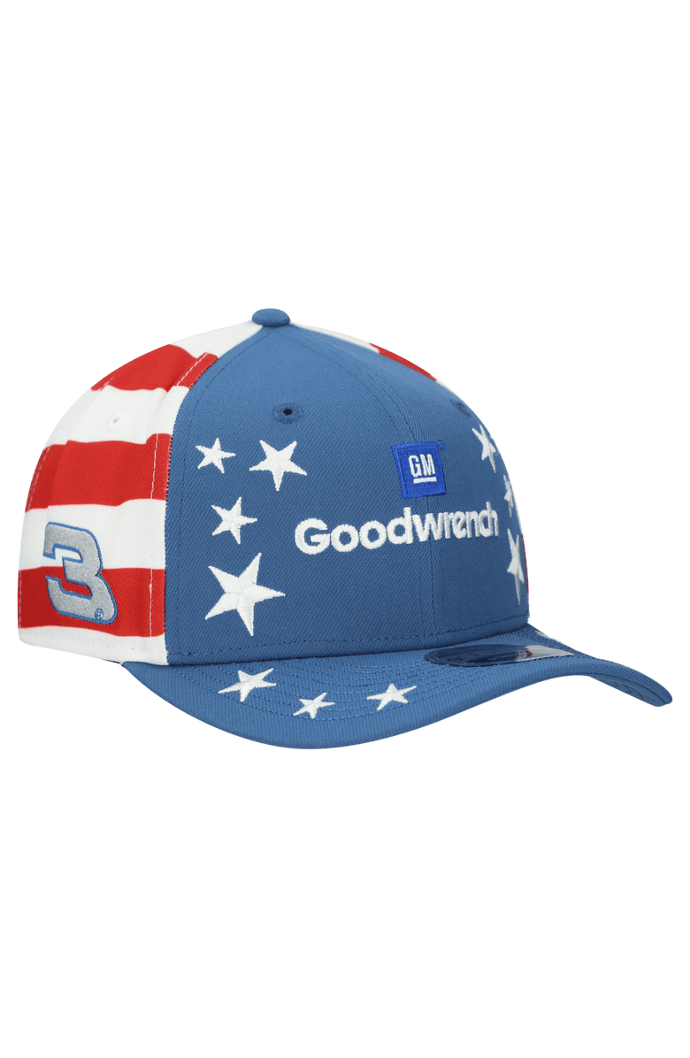 New Era Men's New Era Blue Dale Earnhardt COOLERA 9SEVENTY Flag Adjustable Hat, Main, color, Blue