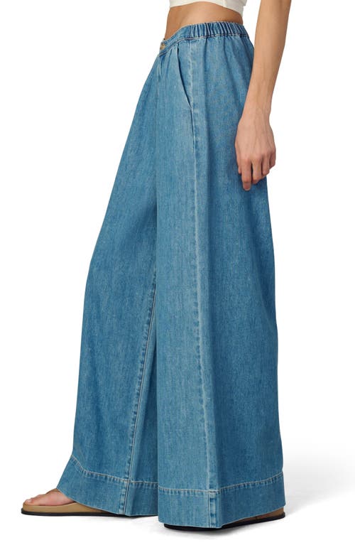 Joe's Jeans The Ruched Palazzo Wide Leg Jeans In Blue