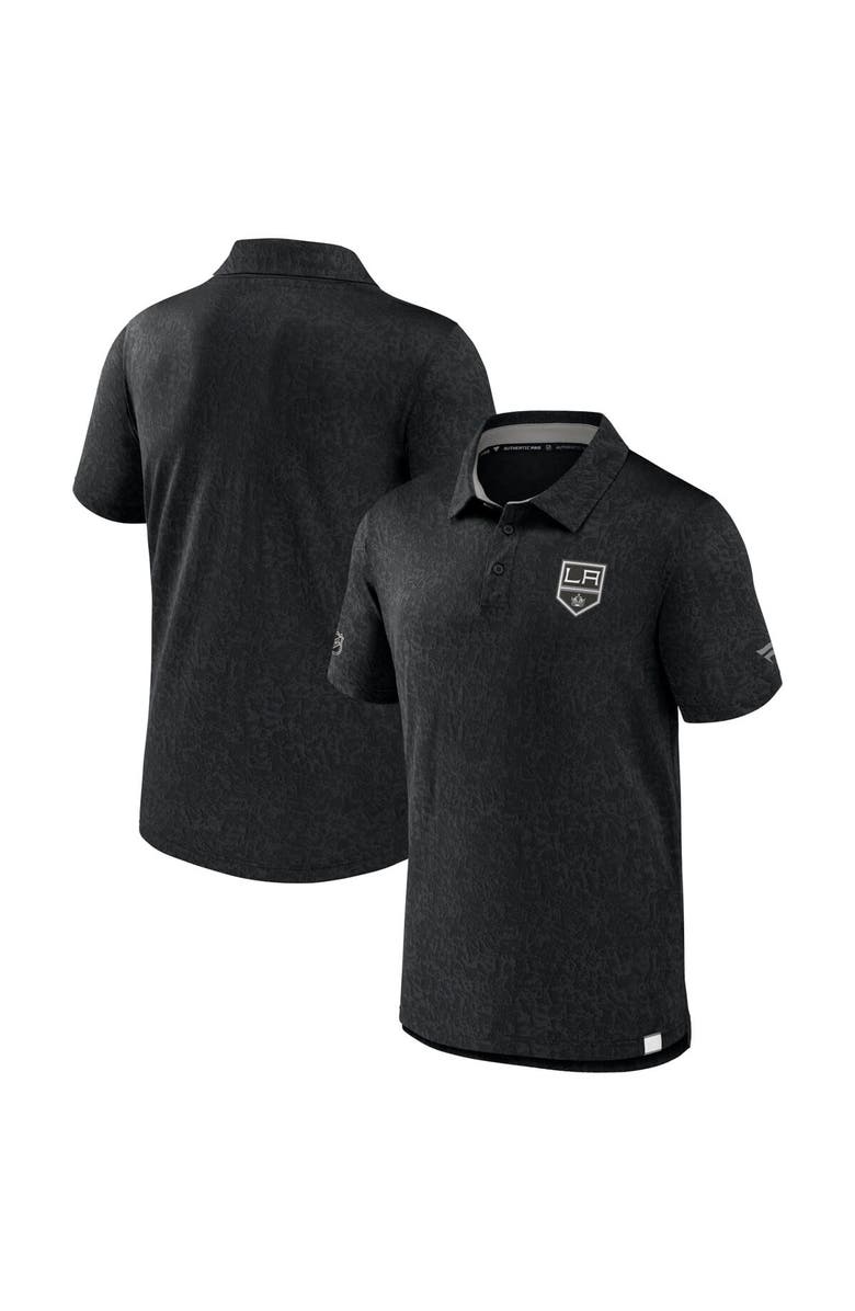 FANATICS Men's Fanatics Branded Black Los Angeles Kings Authentic Pro Jacquard Polo, Main, color, Black