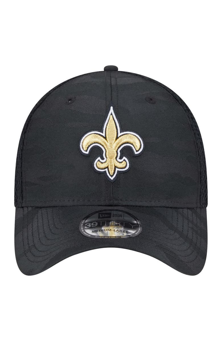 New Era Men's New Era Black New Orleans Saints Active Camo 39THIRTY Flex Hat, Alternate, color, 