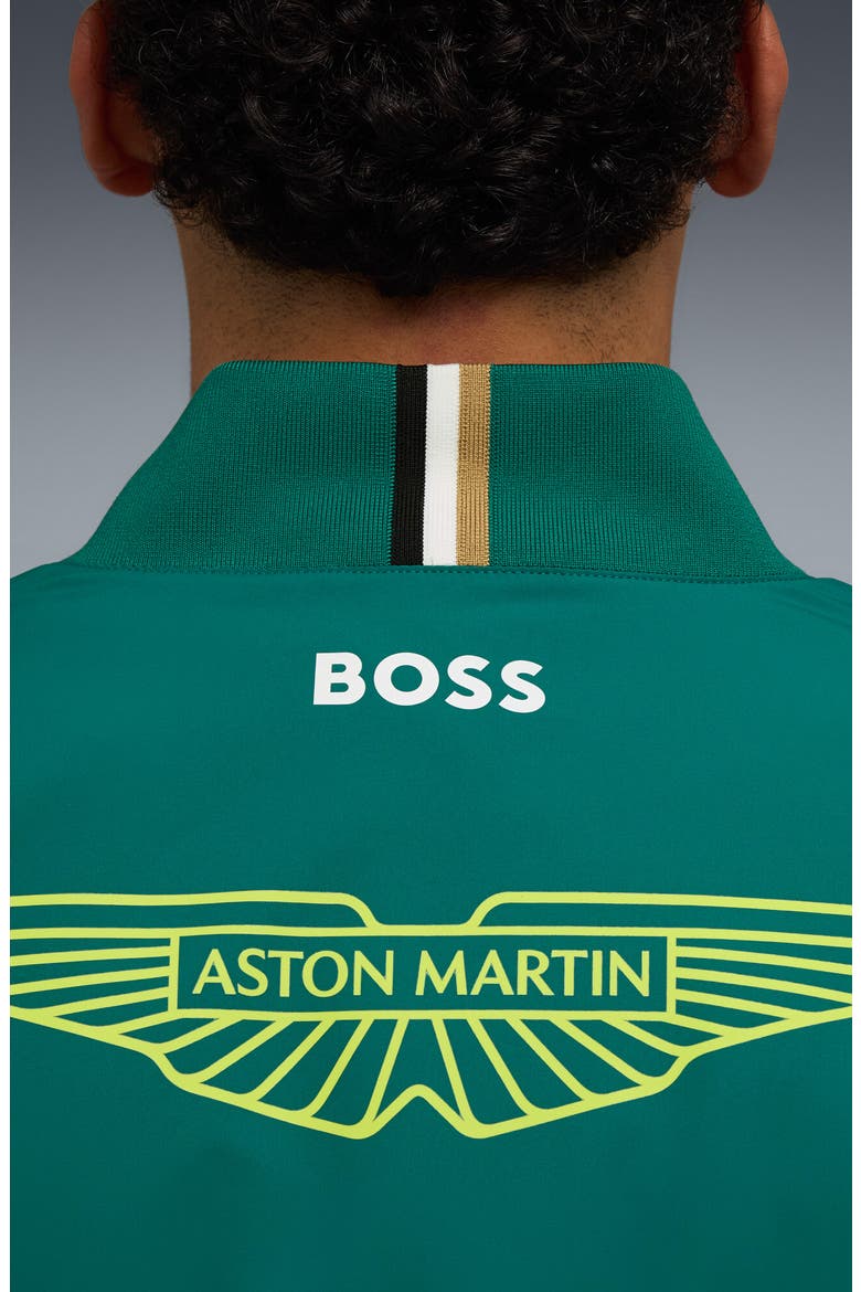 Aston Martin F1 Replica Water Repellent Jacket, Alternate, color, GREEN LUX