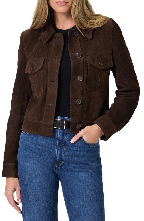 Paige Feyd Suede Jacket In Brown