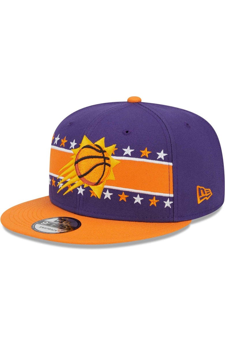 New Era Men's New Era Purple Phoenix Suns Banded Stars 9FIFTY Snapback Hat, Main, color, 