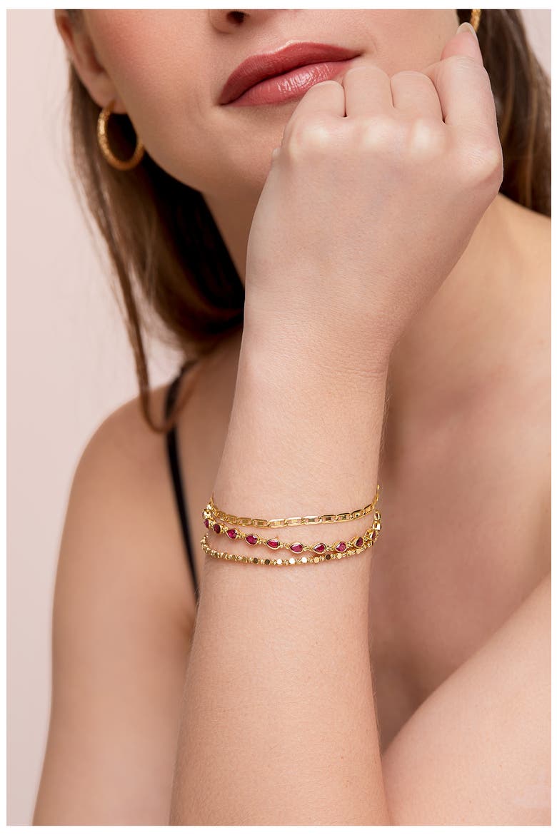 14K Gold Link Bracelet (Nordstrom Exclusive), Alternate, color, 14K YELLOW GOLD