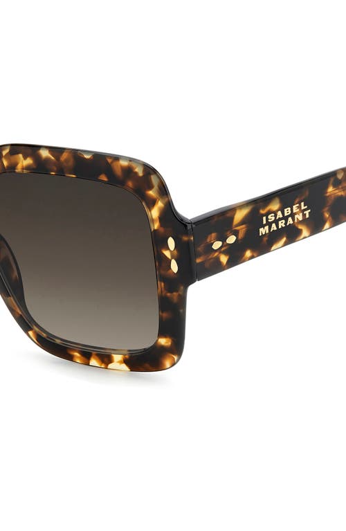 Isabel Marant 54mm Gradient Square Sunglasses In Brown