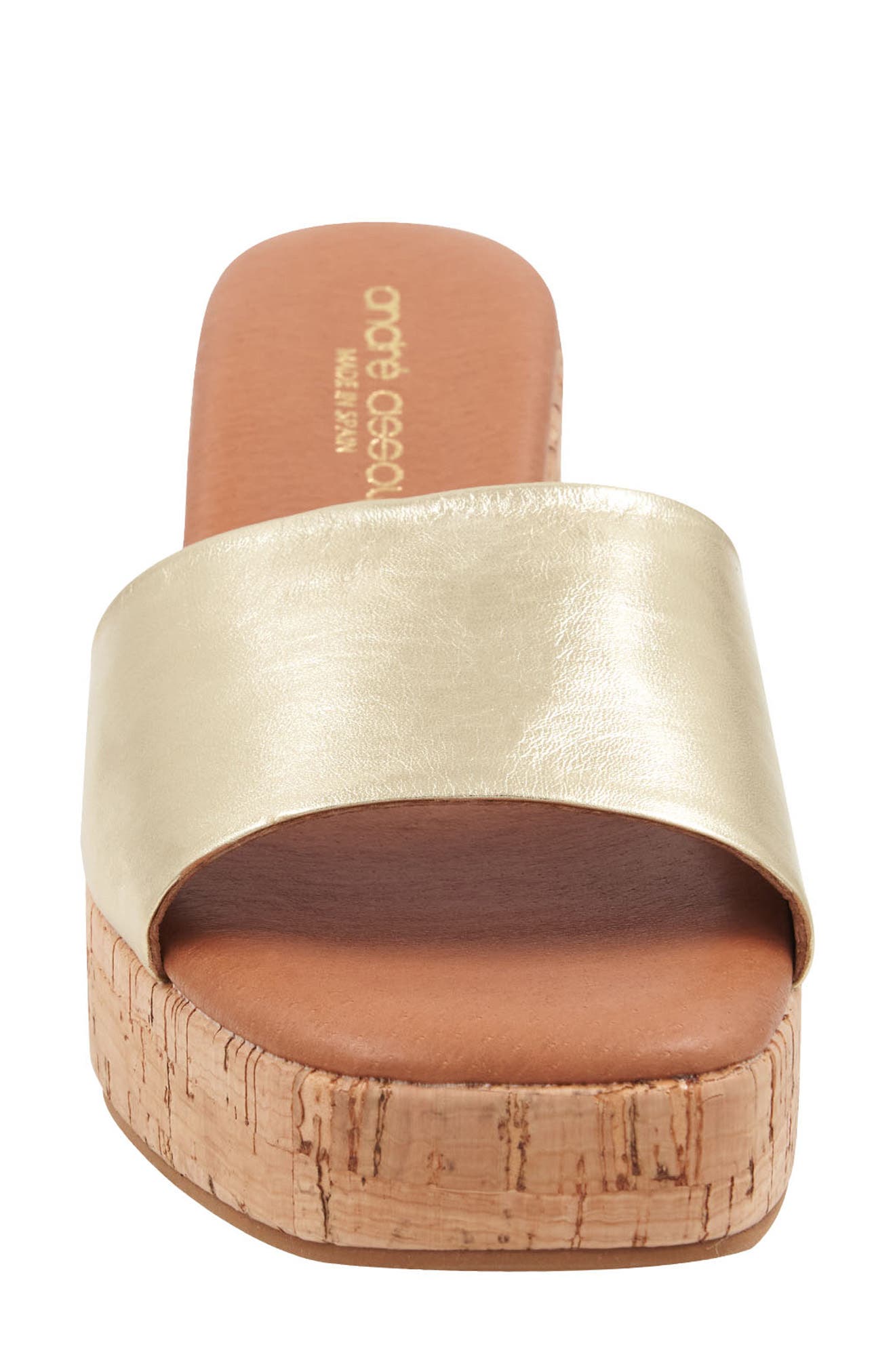 Cypress Slide Sandal, Alternate, color, GOLD
