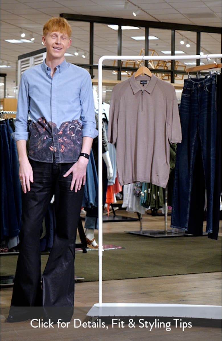 Lightweight Short Sleeve Quarter Zip Polo, sales video thumbnail