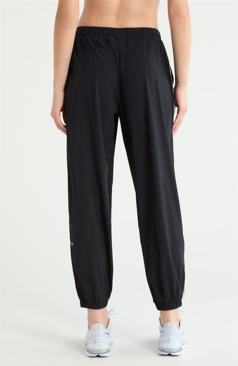 SPLITS59 Megan Stretch Nylon Joggers, Alternate, color, Black/ Creme