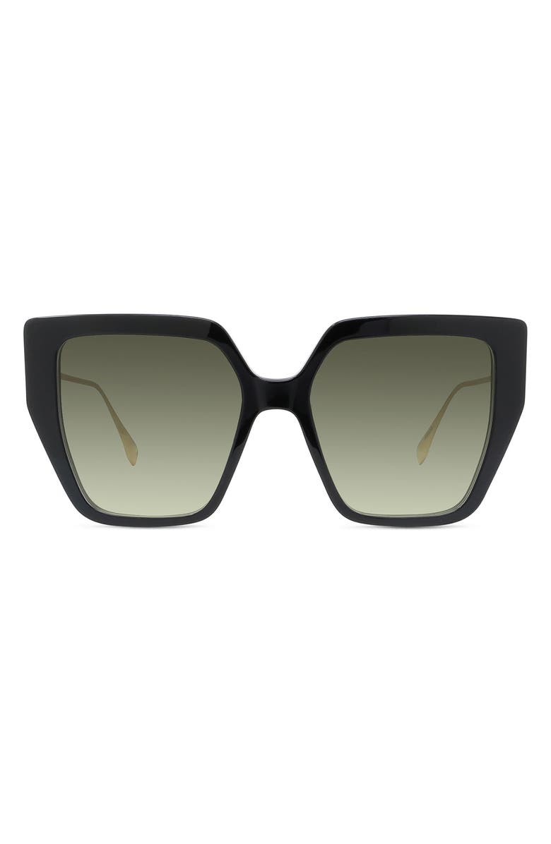 Fendi 'Fendi Baguette 55mm Butterfly Sunglasses, Main, color, 