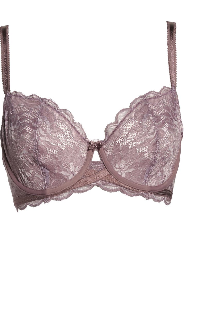 Wacoal Fire & Lace Underwire Bra, Alternate, color, Flint