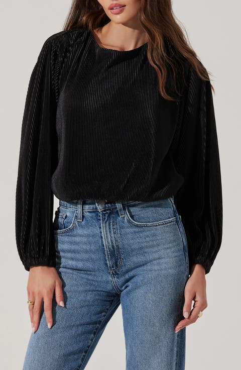Plissé Tie Back Top