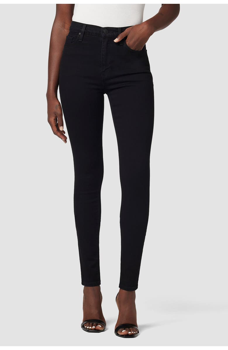Hudson Jeans Barbara High-Rise Super Skinny Supermodel Jean, Alternate, color, Black