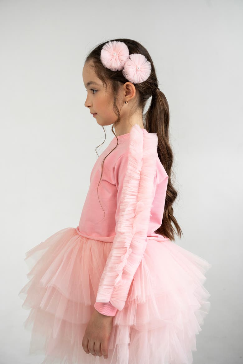 Poppy Ruffle Sweatshirt, Alternate, color, Pink Rose