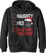 Star Wars Boy's Star Wars Christmas Vader Attempt Made  Pull Over Hoodie