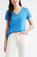 Caslon® Cotton & Modal V-Neck T-Shirt