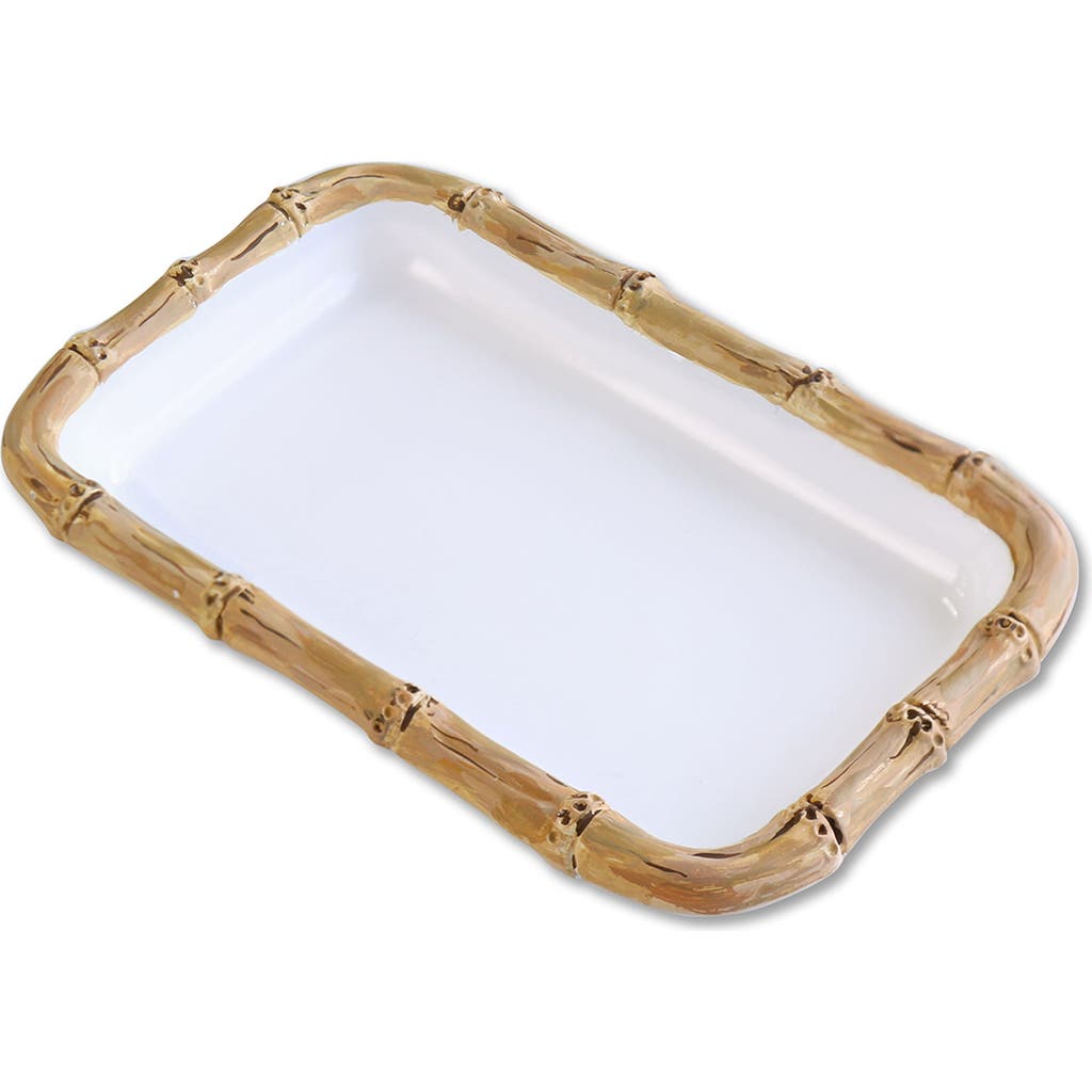 Beatriz Ball Collection Vida Cane Guest Towel Holder In White