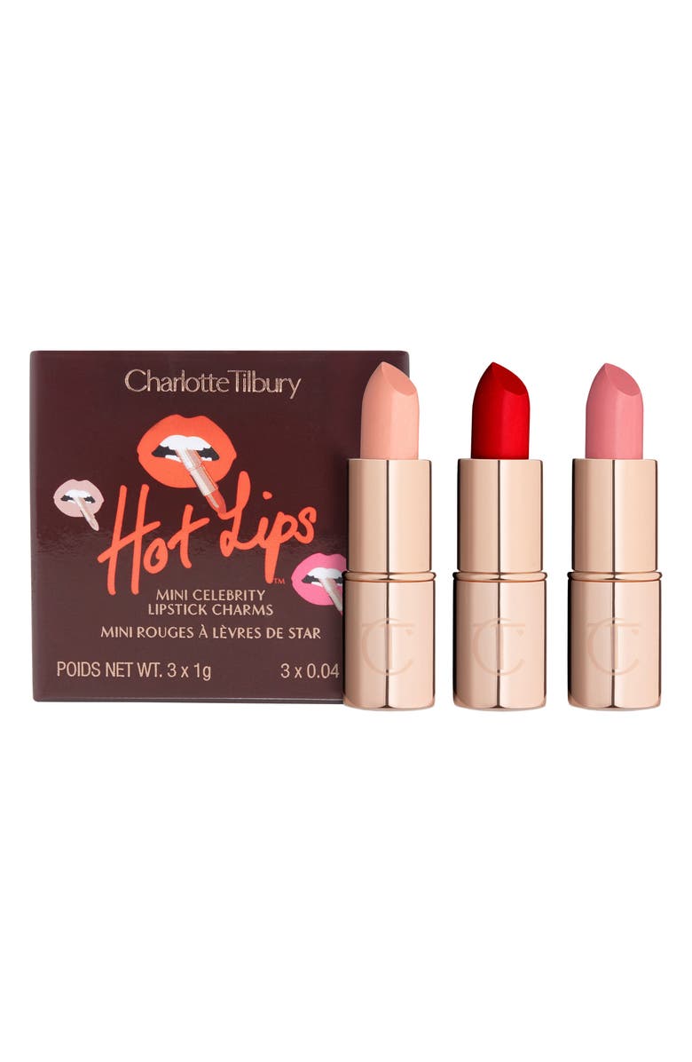 Charlotte Tilbury Hot Lips Mini Celebrity Lipstick Charms, Main, color, 