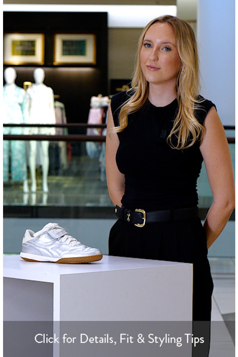 Gold Indoor Metallic Leather Sneaker video