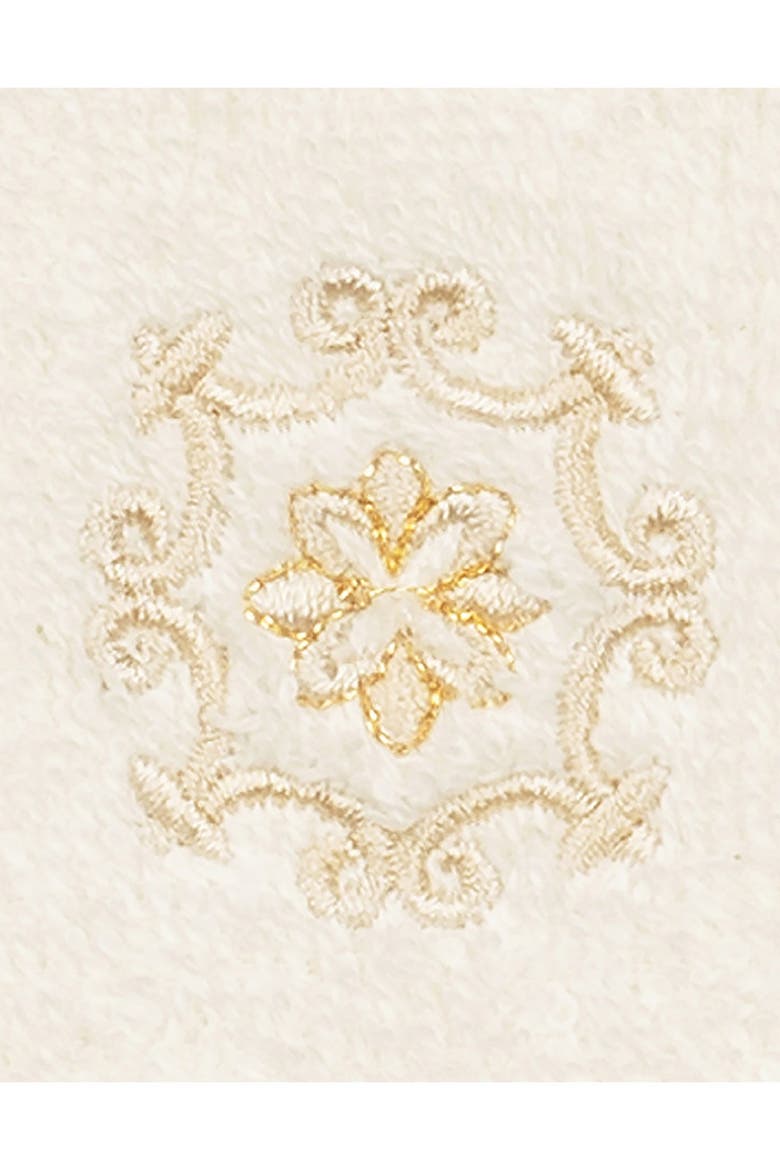 Alyssa Embellished Washcloth - Set of 2 - Cream, Alternate, color, CREAM