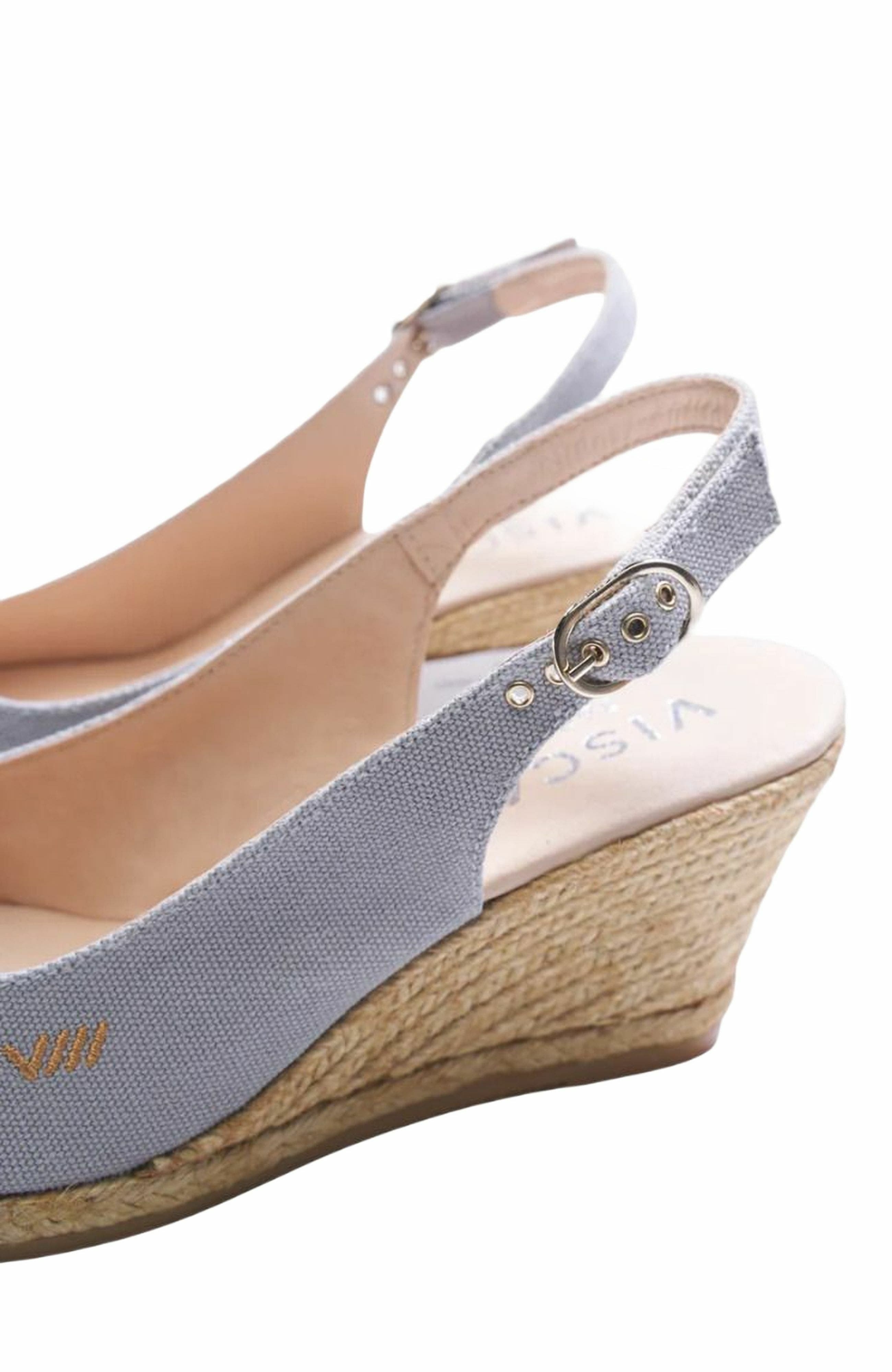 Palomera Canvas Espadrille Wedges, Alternate, color, Ash Grey