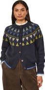 Celtic & Co. British Wool Geo Fair Isle Yoke Cardigan