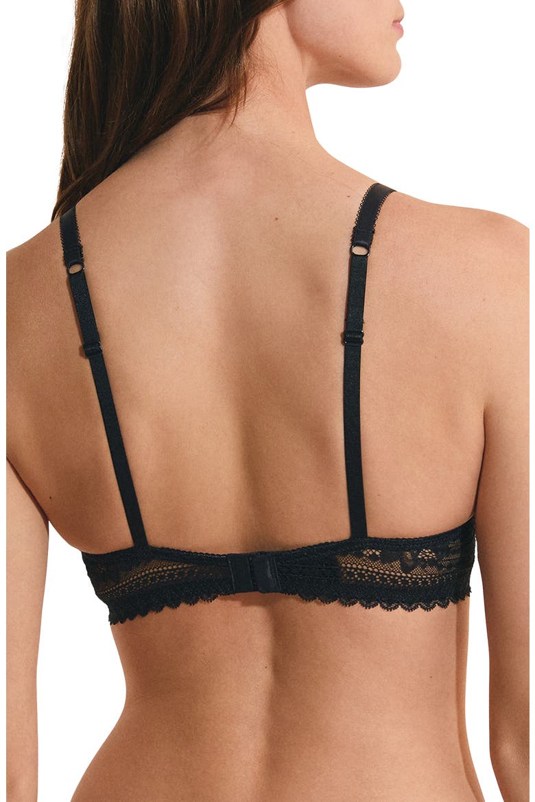 Panama Underwire Plunge Push-Up Bra, Alternate, color, NAVY