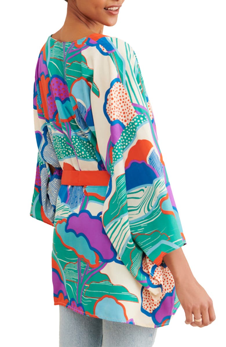 SAACHI Blob Pattern Ruana, Alternate, color,