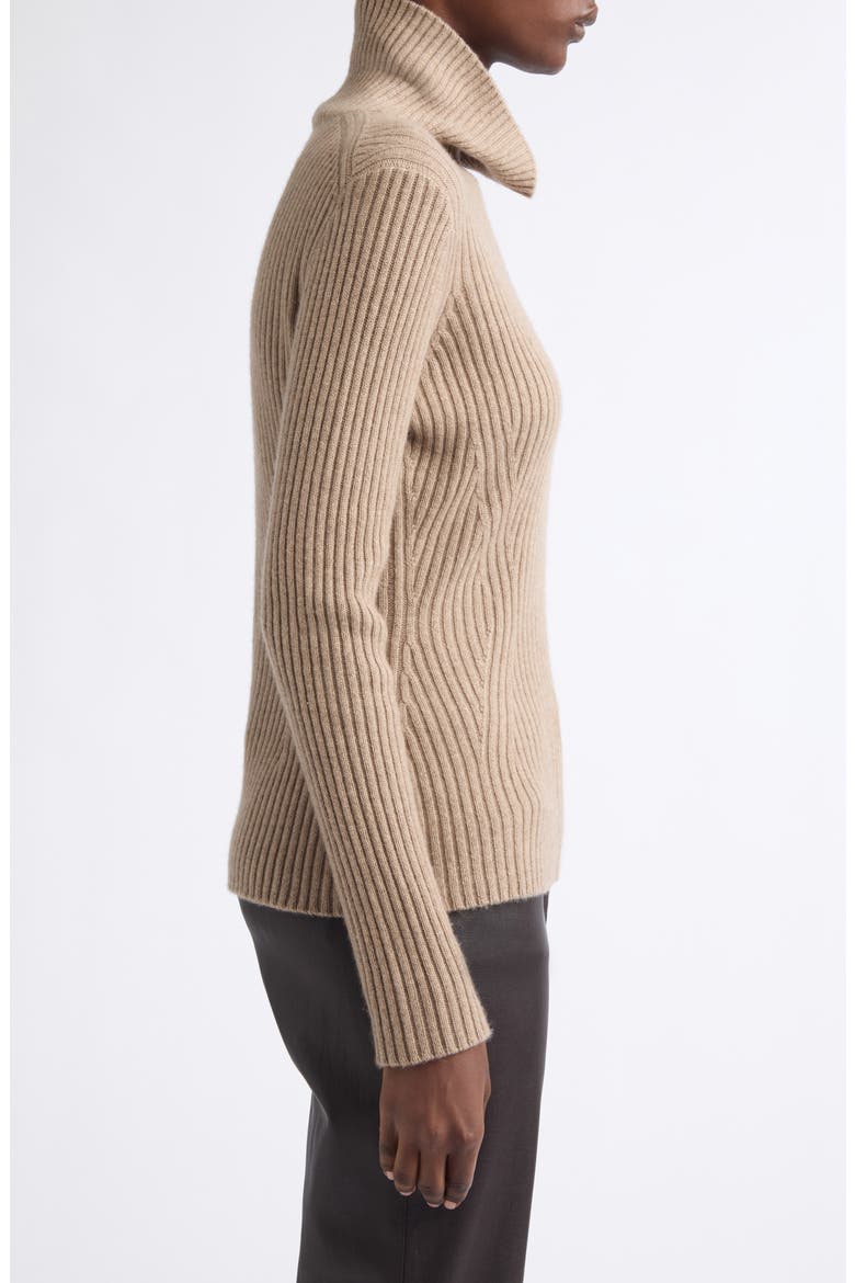 Cashmere Turtleneck Sweater, Alternate, color, HICKORY MELANGE