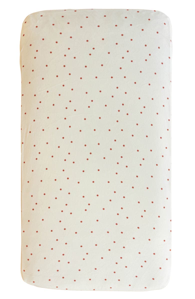 SARANONI Minky Fitted Crib Sheet, Main, color, Star