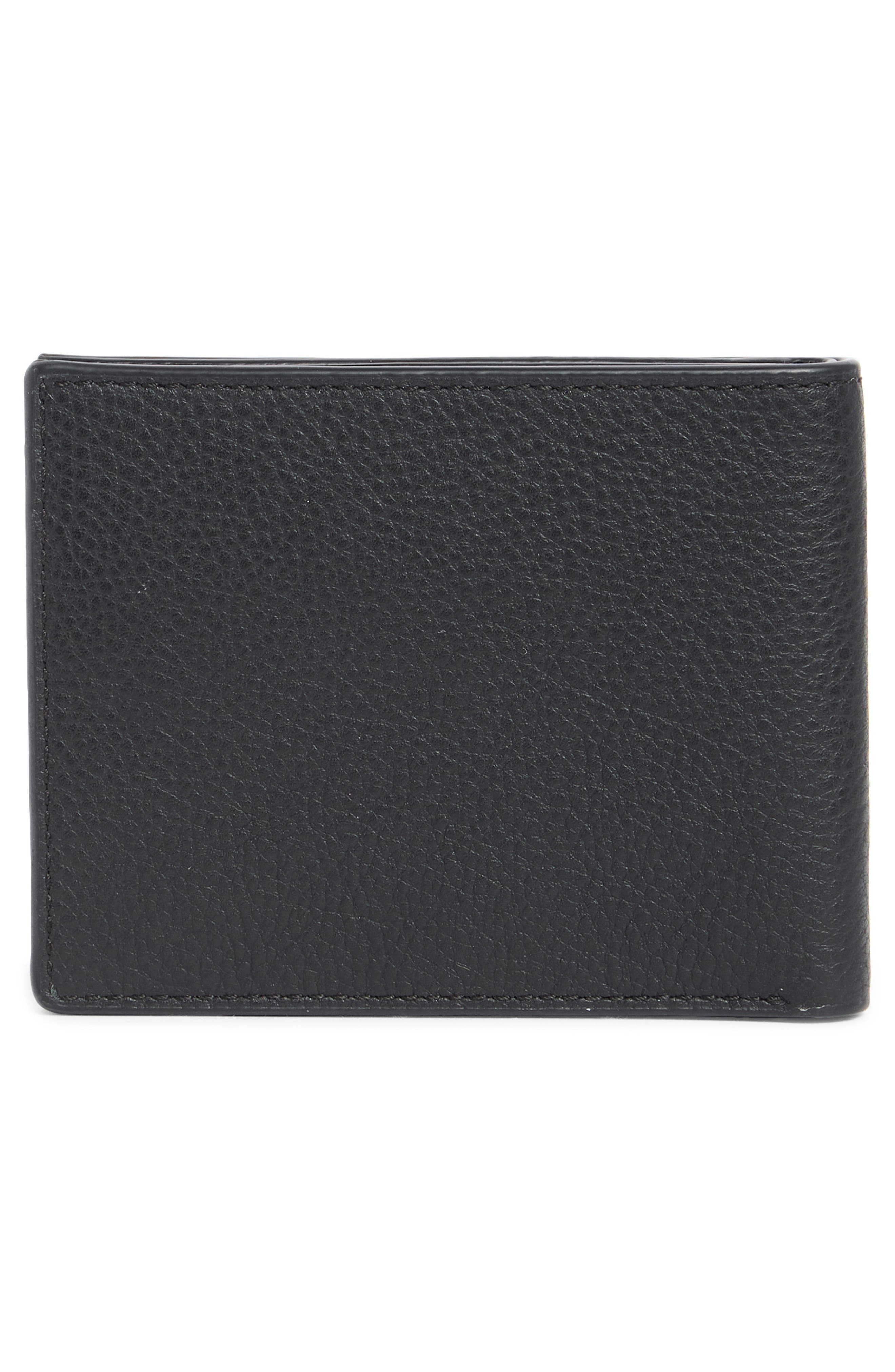 Simple Pebbled Leather Bifold Wallet