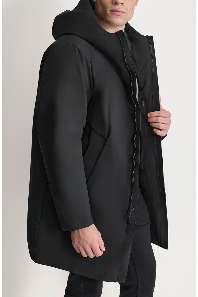 Stretch Arctic Hooded Jacket, Alternate, color, BLACK