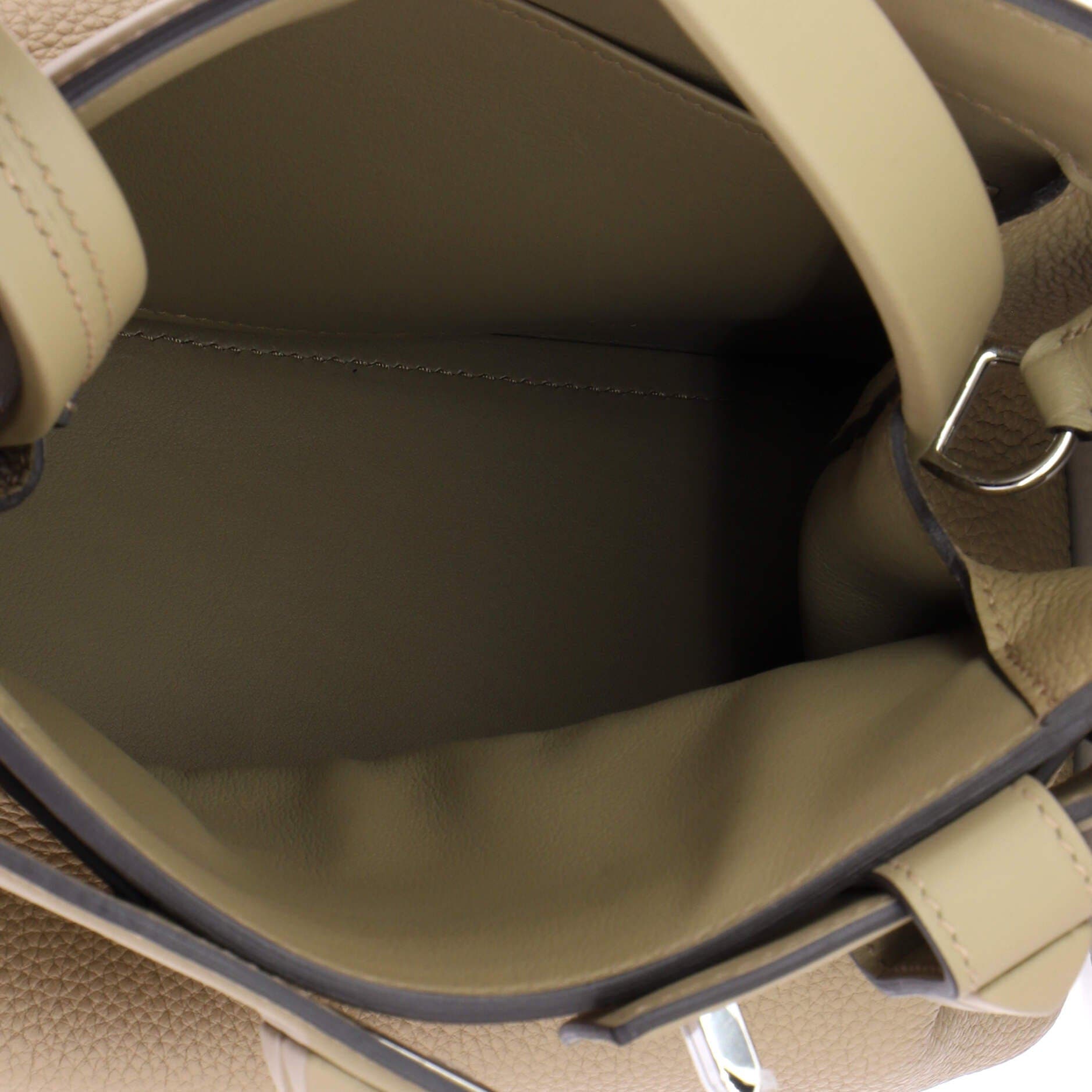 Pre-Owned Hermes Medor Handbag Togo, Alternate, color, Beige Marfa