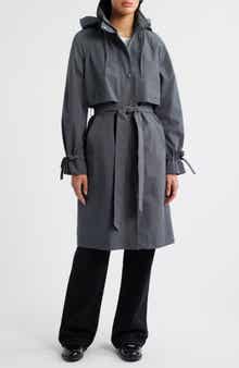 Bernardo Cotton Blend Trench Coat
