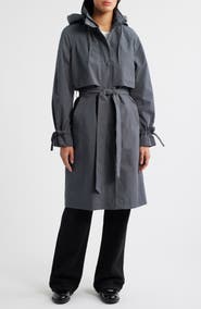 Bernardo Cotton Blend Trench Coat